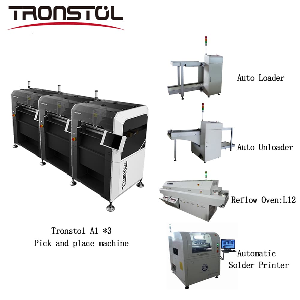 Auto Loader + Tronstol A1 Pick and Place Machine * 3 Line12