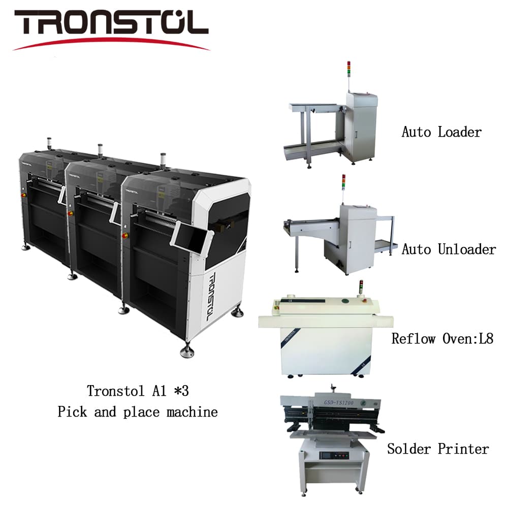 Auto Loader + Tronstol A1 Pick and Place Machine * 3 Line4