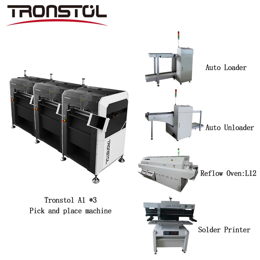 Auto Loader + Tronstol A1 Pick and Place Machine * 3 Line5
