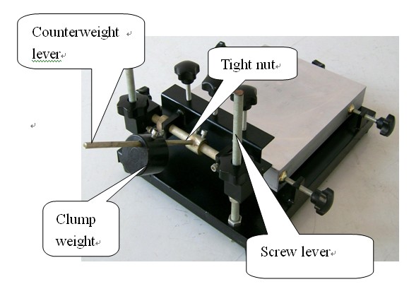 Impressora de estêncil de solda manual simples 