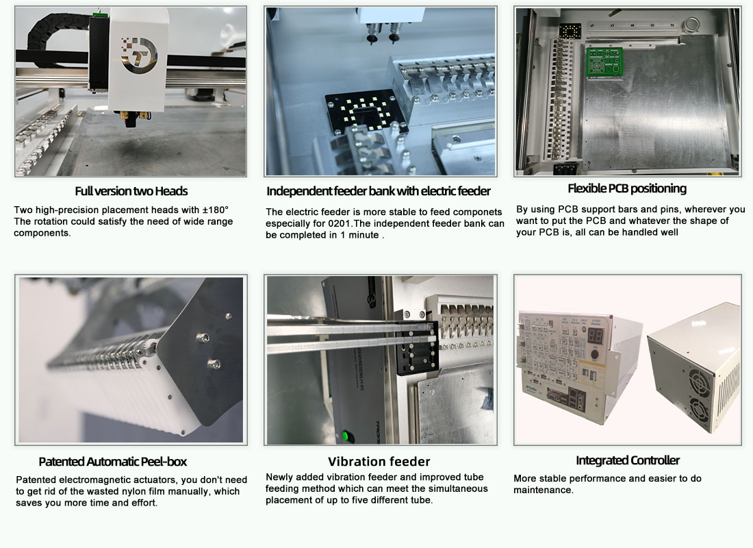  Detalhes da máquina de colocação manual semi-automática Tronstol 3V 