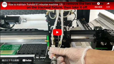 Como manter a máquina de montagem Tronstol E1(3)